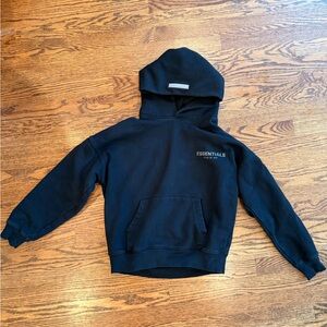 Fear of God Essentials Black Sweatshirt Hoodie, Youth 12